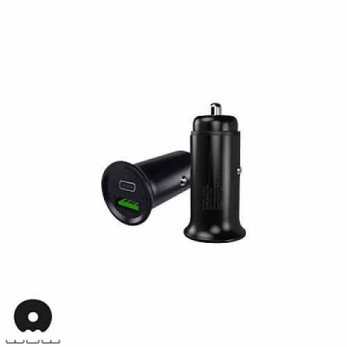 АЗУ WUW-C106 USB & Type-C PD fast car charger