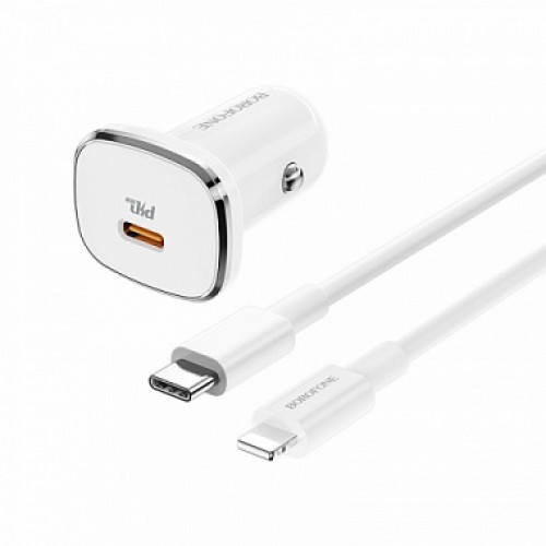 АЗУ Borofone BZ12B 18W QC3.0 1USB-C PD + кабель Type-C, Lightning