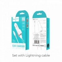 АЗУ Hoco Z23 Grand style 12W 2USB + кабель Lightning