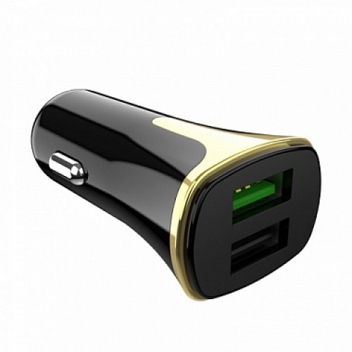 АЗУ Hoco Z31 Universe double port QC3.0 car charger set Micro