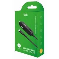 АЗУ UCS12M Ubik Встр. кабель MicroUSB порт USBx1 2.1A