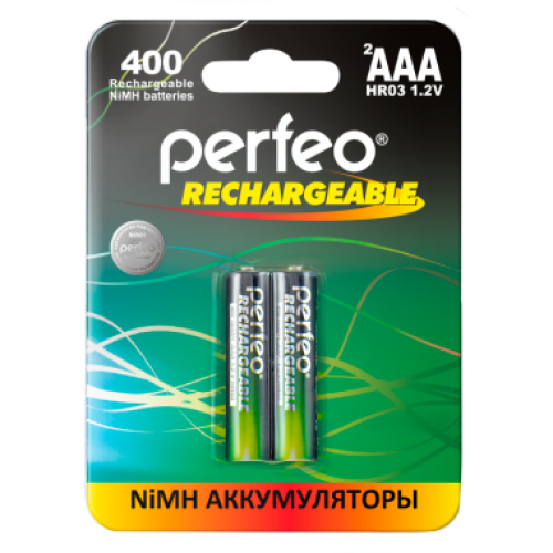 Аккумулятор Perfeo AAA 400mAh/2BL (упаковка 2шт)