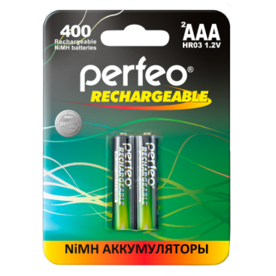 Аккумулятор Perfeo AAA 400mAh/2BL (упаковка 2шт)