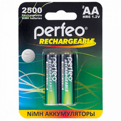 Аккумулятор Perfeo AA 2500mAh/2BL (упаковка 2шт)