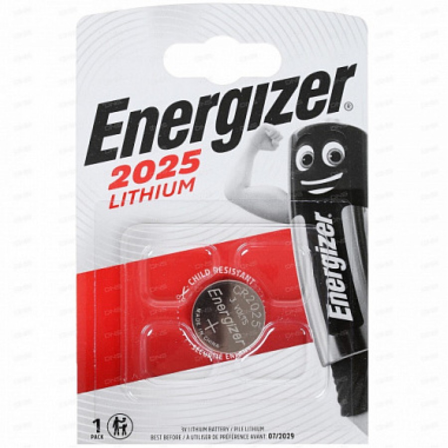 Элемент питания Energizer CR2025 (упаковка 1шт)