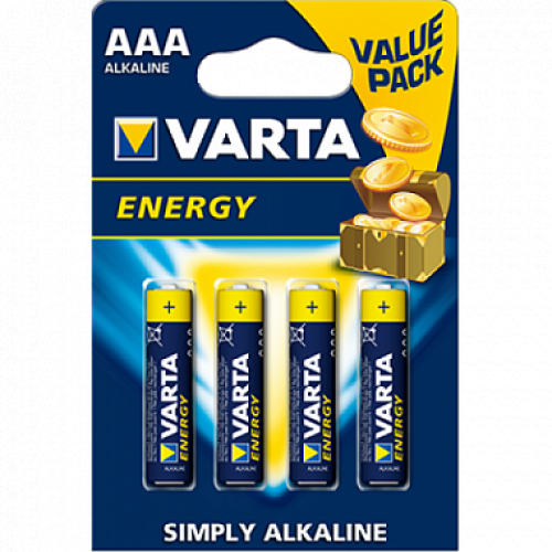 Элемент питания Varta Energy AAA LR03 (упаковка 4шт)