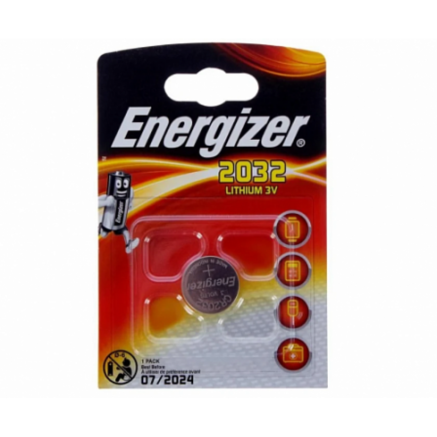 Элемент питания Energizer Lithium CR2032 (упаковка 1шт)