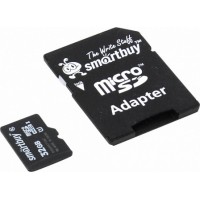 Карта памяти MicroSD 32GB Smart Buy Сlass 10 + адаптер