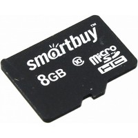 Карта памяти MicroSD 8GB Smart Buy Class 10 без адаптера