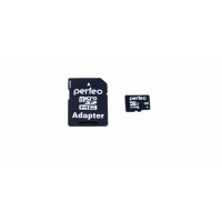 Карта памяти MicroSD 32GB Perfeo class 10 + адаптер economy series