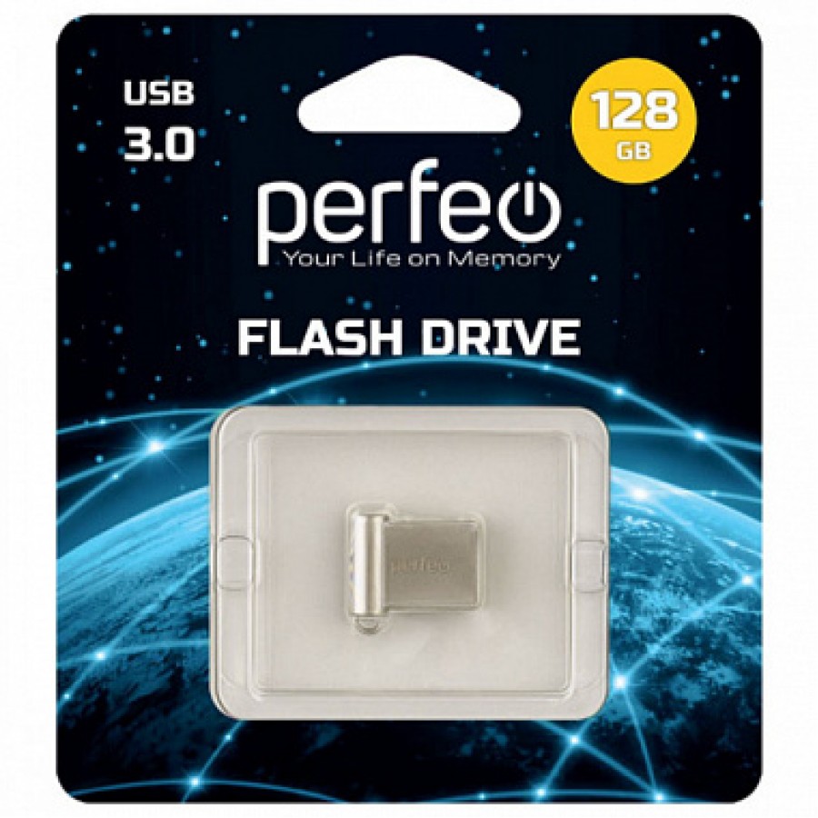 Флеш-накопитель USB 128GB Perfeo M06 Metal Series 3.0