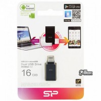 Флеш-накопитель OTG 16GB Silicon Power Mobile X21 (USB+microUSB)