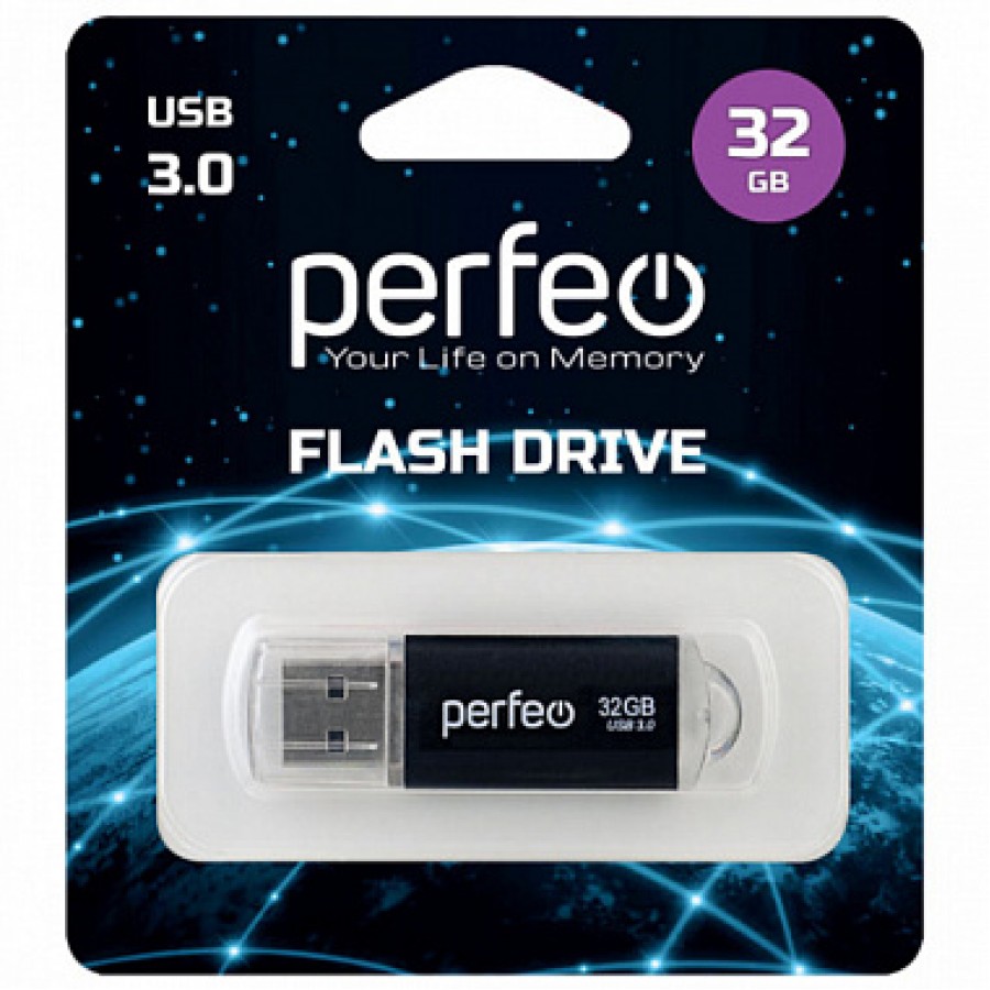 Флеш-накопитель USB 32GB Perfeo C14 Metall 3.0