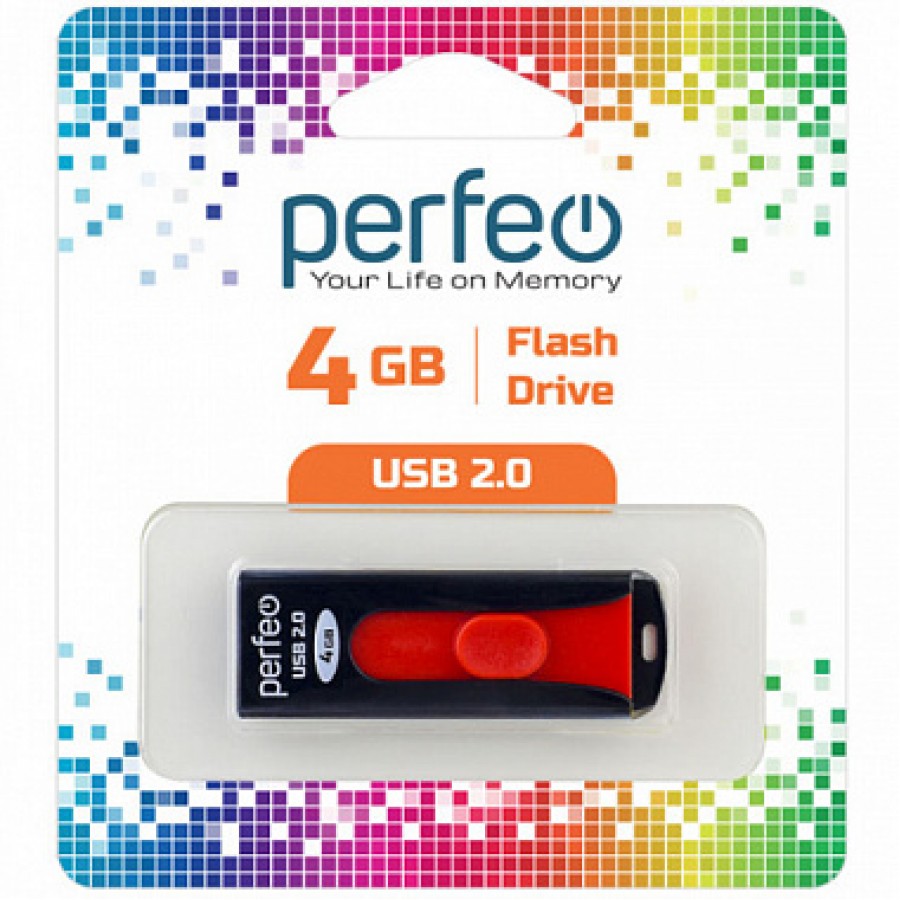 Флеш-накопитель USB 4GB Perfeo S01