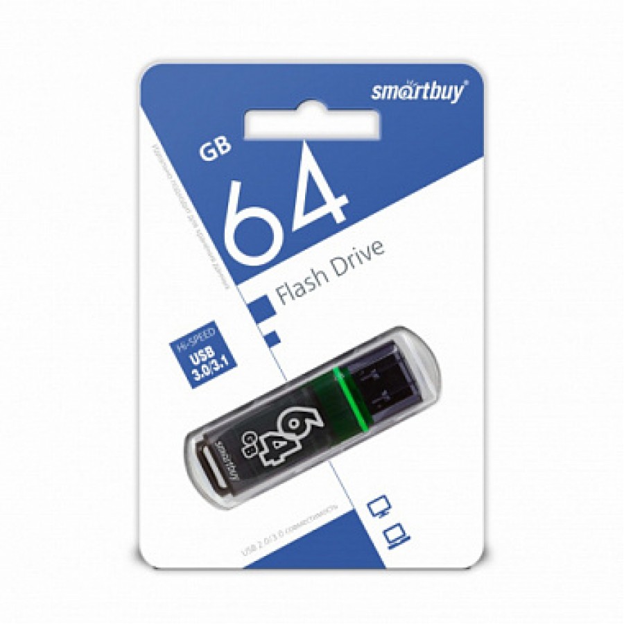 Флеш-накопитель USB 64GB SmartBuy Glossy 3.0