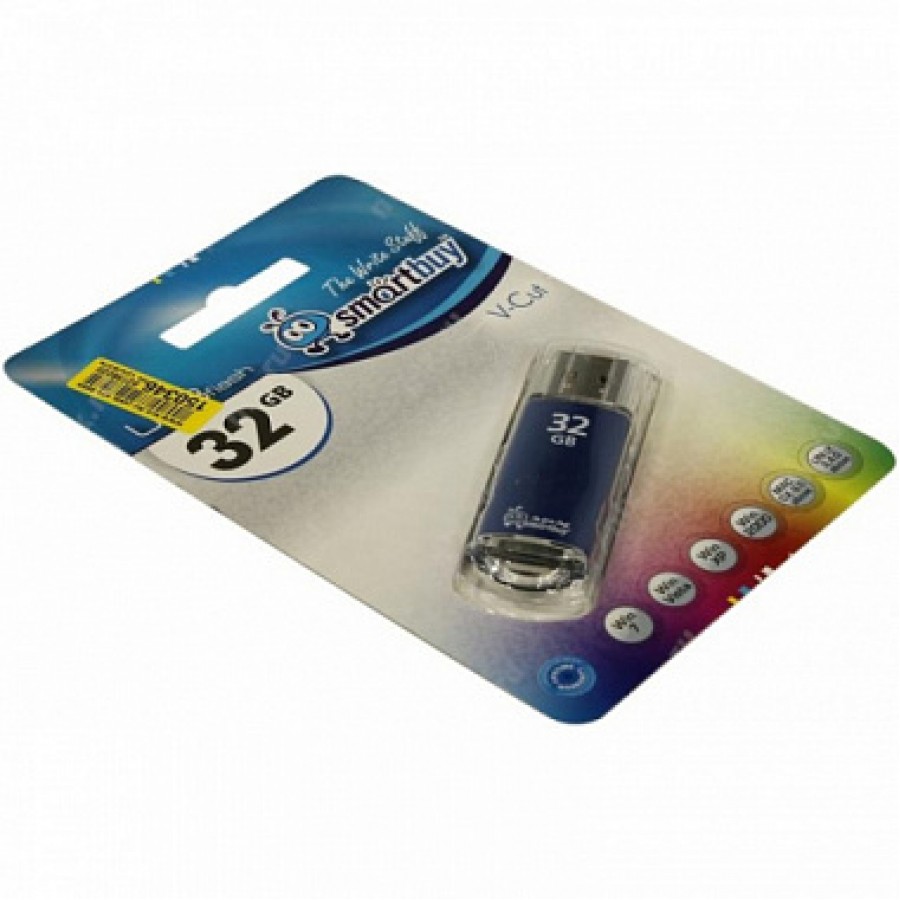 Флеш-накопитель USB 32GB SmartBuy V-Cut blue