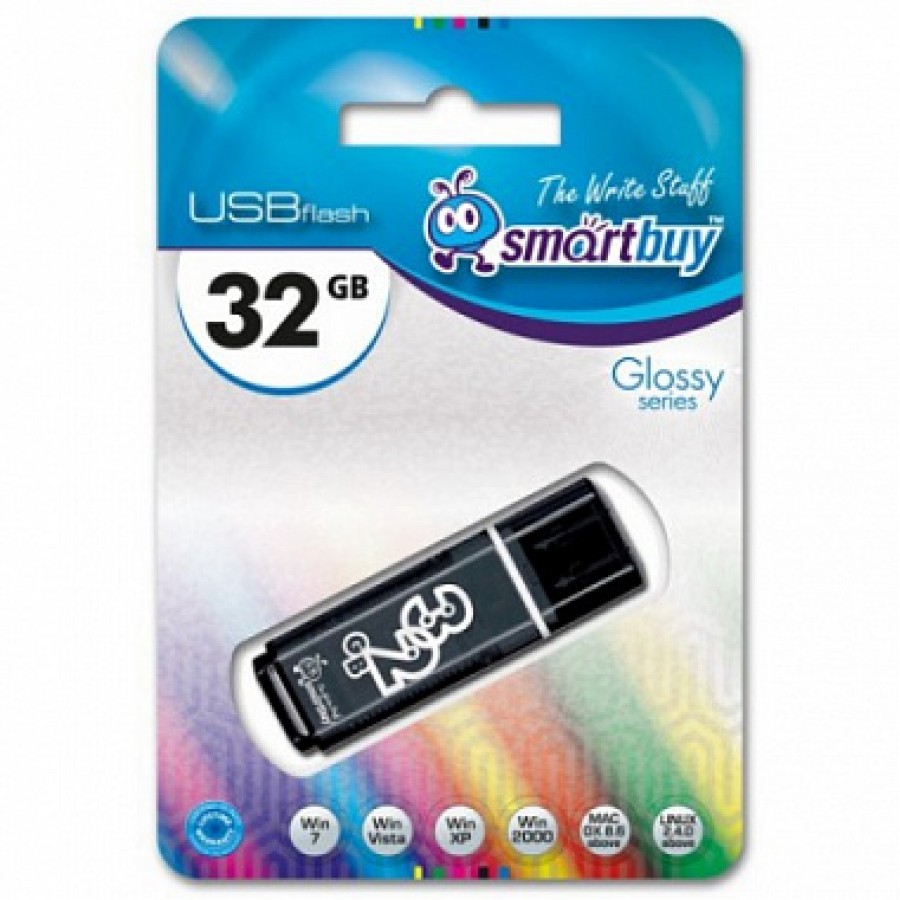 Флеш-накопитель USB 32GB SmartBuy Glossy black