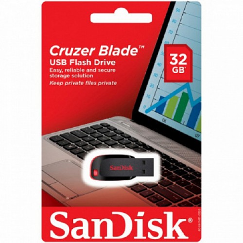 Флеш-накопитель USB 32GB SanDisk Cruzer Blade