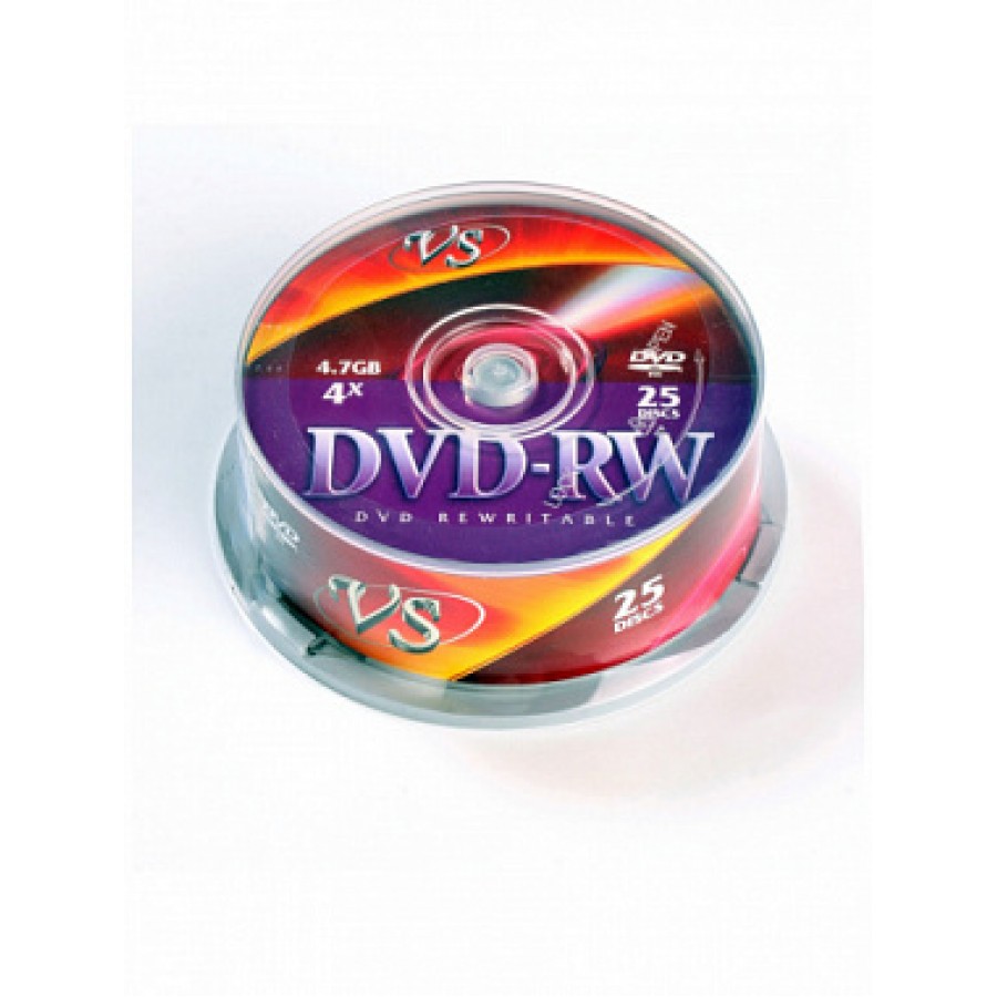 Диск VS DVD-RW 4,7 GB 4x CB/25шт