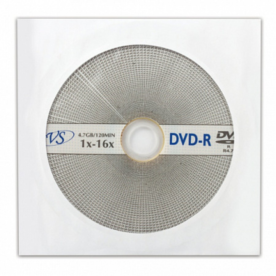 Диск VS DVD-R 4,7 GB 16x конверт/5шт