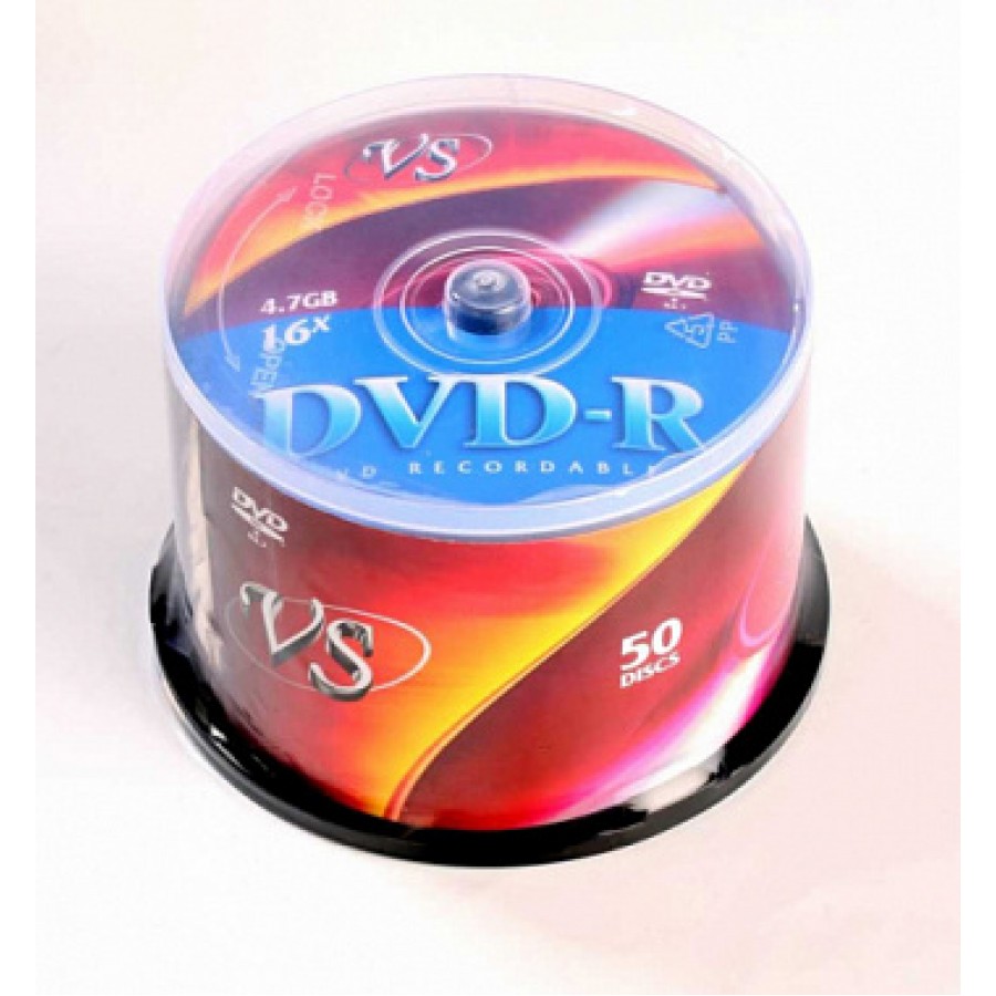 Диск VS DVD-R 4,7 GB 16x CB/50шт