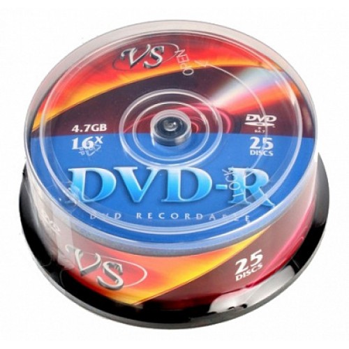 Диск VS DVD-R 4,7 GB 16x CB/25шт