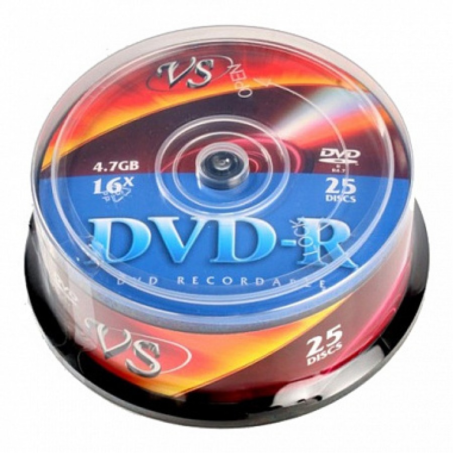 Диск VS DVD+R 4,7 GB 16x CB/25шт