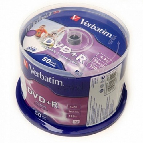 Диск VERBATIM DVD+R 4,7 GB 16x CB/50шт