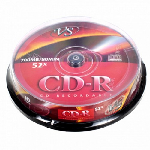 Диск VS CD-R 80 52x CB/10шт