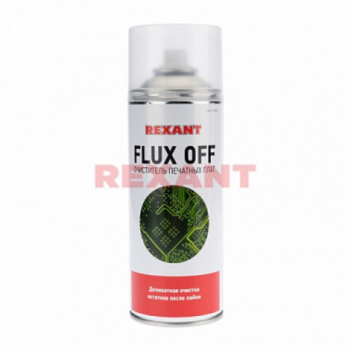 Очиститель печатных плат FLUX OFF, REXANT, 400 мл, аэрозоль