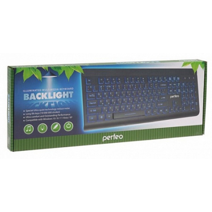 Клавиатура Проводная Perfeo Игровая "BACKLIGHT" PF-843-GM