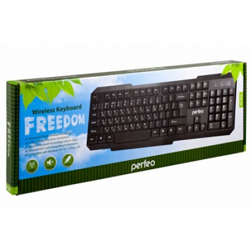 Клавиатура Беспроводная Perfeo "FREEDOM", PF-1010, USB