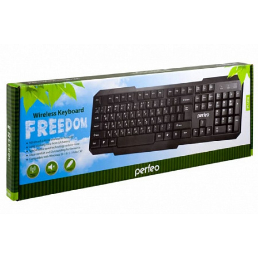 Клавиатура Беспроводная Perfeo "FREEDOM", PF-1010, USB