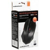 Мышь беспроводная Nakatomi Navigator MRON-08U, USB, RF 2.4G, 6 кн. + колесо прокрутки (1/40)