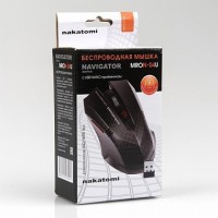 Мышь беспроводная Nakatomi Navigator MRON-04U, USB, RF 2.4G, 6 кн. + колесо прокрутки (1/40)