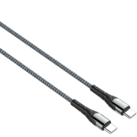 USB кабель LDNIO LC102 Type-C--Type-C/2m/ 60W/ медь: 176 жил/ Нейлоновая оплетка,PD