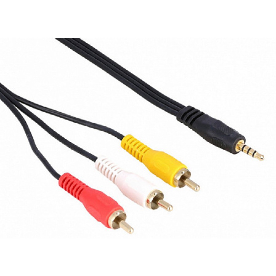 Кабель соединительный 3.5 Jack(M) - 3rca(M) 3m золото