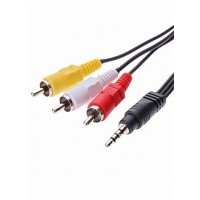 Кабель соединительный 3.5 Jack(M) - 3rca(M) 3m золото