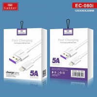 USB кабель Earldom EC-080I Lightning, QC, 5A