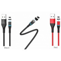 USB кабель Borofone BU16 Skill charging cable for Lightning магнитный