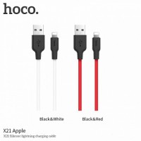 USB кабель Hoco X21 Silicone charging cable Lightning