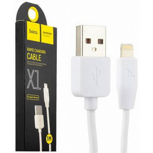 USB кабель Hoco X1 Rapid charging cable Lightning 3m