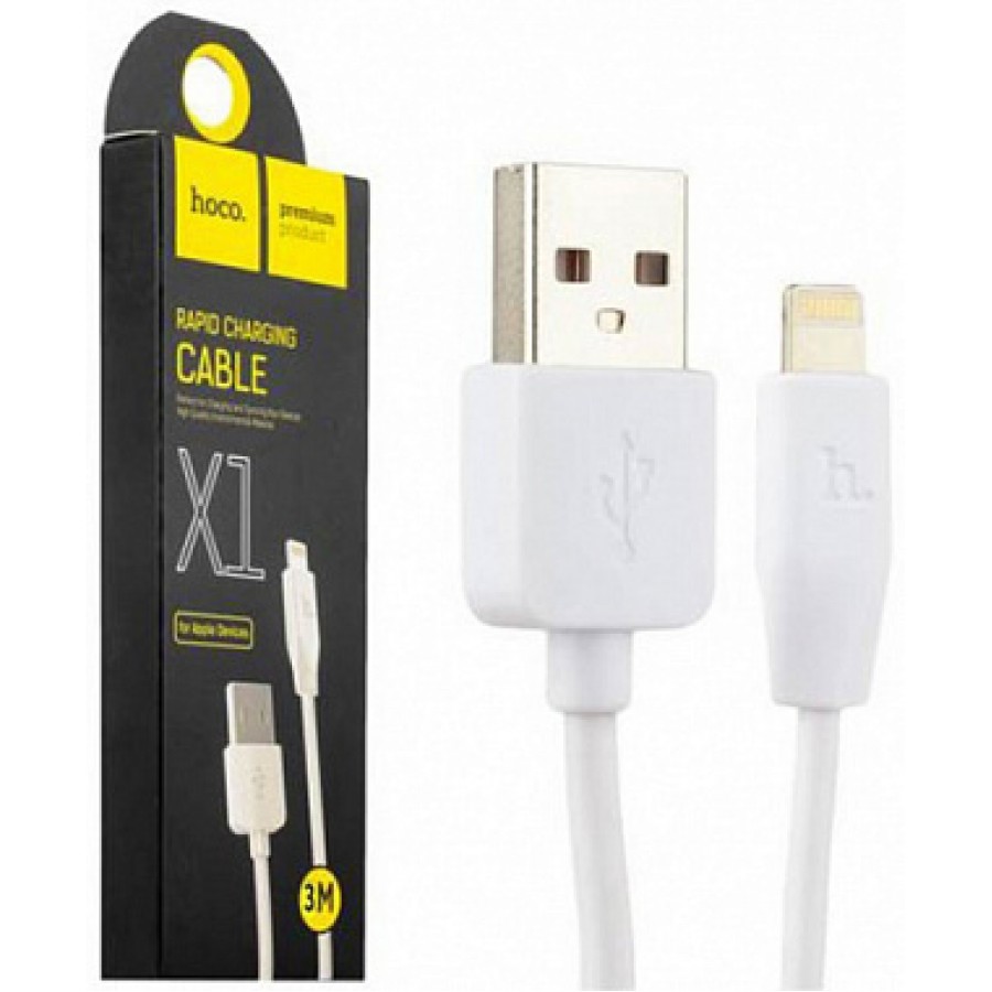 USB кабель Hoco X1 Rapid charging cable Lightning 3m