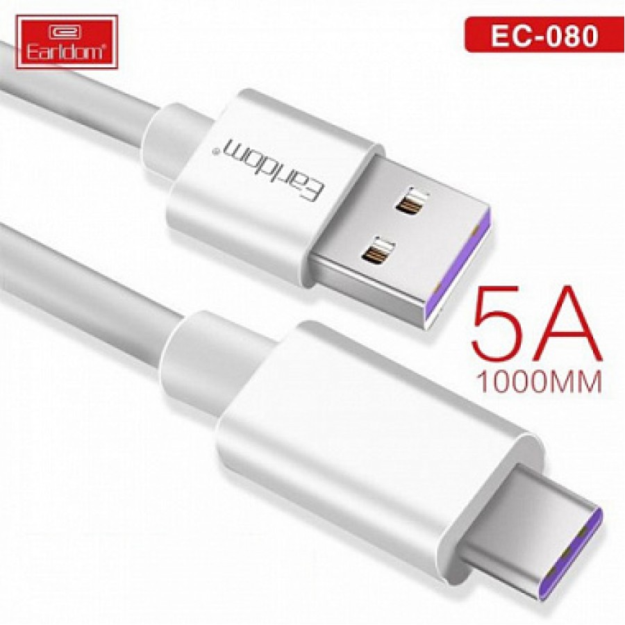 USB кабель Earldom EC-080C Type-C QC, 5A
