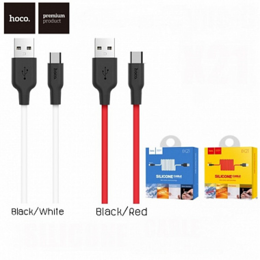 USB кабель Hoco X21 Silicone Type-C 1m