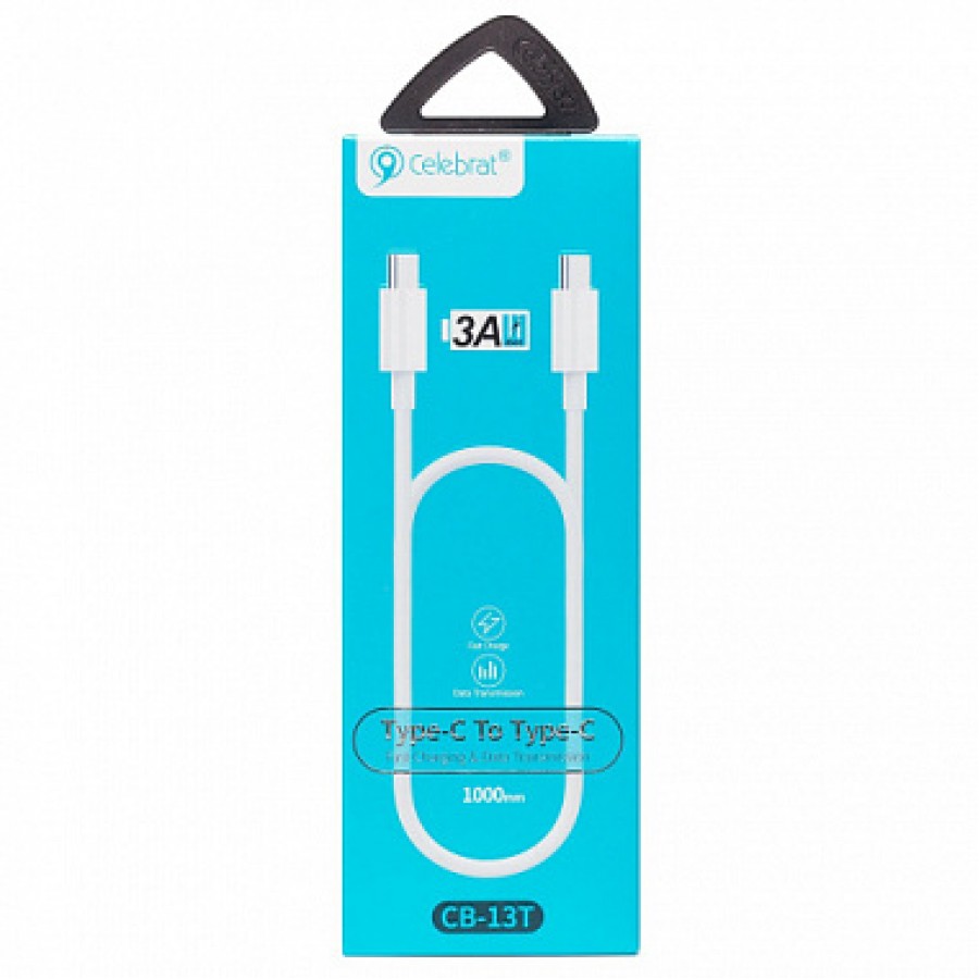 USB кабель Celebrat CB-13T PD Type-C to Type-C 1m