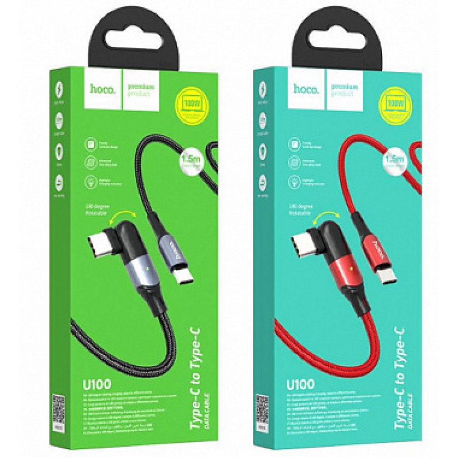 USB кабель Hoco U100 Orbit 20W PD Type-C to Lightning нейлон 1.2m