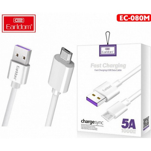 USB кабель Earldom EC-080M Micro, QC, 5A