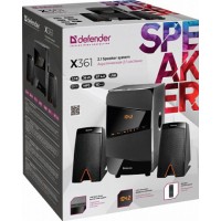 Колонки DEFENDER X361, 2.1, 36Вт, Bluetooth, FM, USB