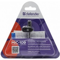 Микрофон Проводной Петличный Defender MIC-109 + клипса